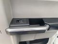 Interior door handle of a 2017 Ford F-550 in a light-colored trim with a textured grip and a small button for locking or unlocking