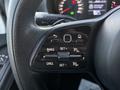 Close-up of a steering wheel control panel from a 2019 Mercedes-Benz Sprinter featuring buttons for cruise control and settings