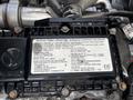 A close-up view of the engine information label from a 2019 Hino 195 including specifications and maintenance details
