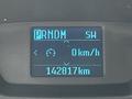 Dashboard display of a 2018 Ford Transit showing PRNDM, speed indicator at 0 km/h, and total distance of 142817 km