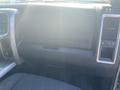 Dashboard of a 2021 RAM 1500 with a smooth surface and storage compartment handle visible