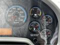 Dashboard of a 2019 International 4300 with speedometer fuel volt and pressure gauges displayed