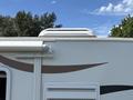 A 2018 Westland Travelaire RV showing the air conditioning unit mounted on the roof