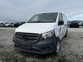 A white 2018 Mercedes-Benz Metris van with a damaged front bumper and gray detailing on the lower front section