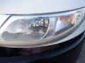 Close-up of the headlight of a 2014 International Durastar showcasing the lens design and light patterns