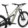 2025 Canyon Spectral:ONfly CF 9 Mountain Bike featuring a light green frame advanced suspension and chunky tires for off-road performance
