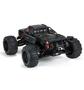 Arrma 1/5 Outcast 8S EXB 4X4 Roller Brushless Stunt Truck in black featuring large tires and a robust body design with detailed components and a sporty look