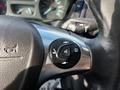 Close-up of the steering wheel controls of a 2017 Ford Transit with buttons for volume call answering and cruise control settings