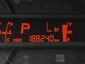 Dashboard display of a 2019 Hino 195 showing odometer reading of 188240 km with symbols for parking brake fuel level and DEF level