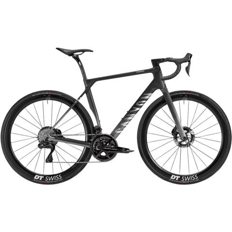 2026 Canyon Endurace CFR Di2 Road Bike featuring a sleek carbon frame disc brakes and high-performance DT Swiss wheels