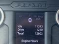 Dashboard display of a 2020 Ram 2500 showing engine hours and various metrics including idle and drive time