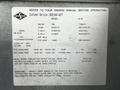 A label on a Spartan School Bus detailing model specifications and customer service information including engine type gross horsepower and towing capacity