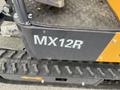 2024 AGT Industrial MX12R Mini Excavator featuring a distinct orange and black design with the model name MX12R prominently displayed on the side