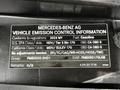 A 2023 Mercedes-Benz Sprinter vehicle emission control information label featuring compliance regulations for gasoline fuel