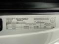 A 2021 Ford F-550 truck information label displaying vehicle specifications and weight limits