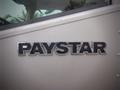 Close-up of the PAYSTAR emblem on a 2013 International 5900i truck