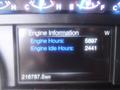 Dashboard display showing engine information with engine hours at 5897 and engine idle hours at 2441 for a 2018 Ford F-350 SD