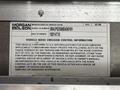 Label on a 2008 Morgan Olson Workhorse showing vehicle identification number and noise emission control information