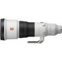 Sony FE 600mm f4 GM OSS lens featuring a large white barrel with a black grip and various focus and stabilization controls