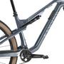 2025 Canyon Lux Trail CF 6 Mountain Bike with a sleek frame made of carbon fiber showcasing the suspension and drivetrain components