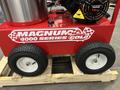 2024 Magnum 4000 Hot Water Pressure Washer with a red body large wheels and a label indicating the 4000 series gold and electronic ignition with a 15hp engine