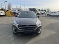 Front view of a 2019 Ford Escape in gray with a black grille and headlights visible