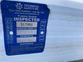 A blue inspection sticker with details about a propane system for a 2016 Jayco 265RLSW including permit number and technician information