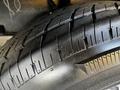 Close-up of the tire of a 2022 Heartland Torque showing tread depth and design details