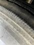 Close-up view of a tire from a 2008 Newmar Canyon Star 36 Foot Class A Motorhome showing the tread pattern and surface detail