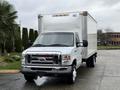 2019 Ford Econoline box truck with a white exterior and large cargo area at the rear