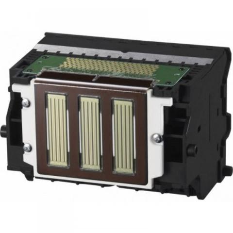 Canon PF-10 Printhead featuring three elongated nozzles visible on the front along with a green circuit board attached to the back