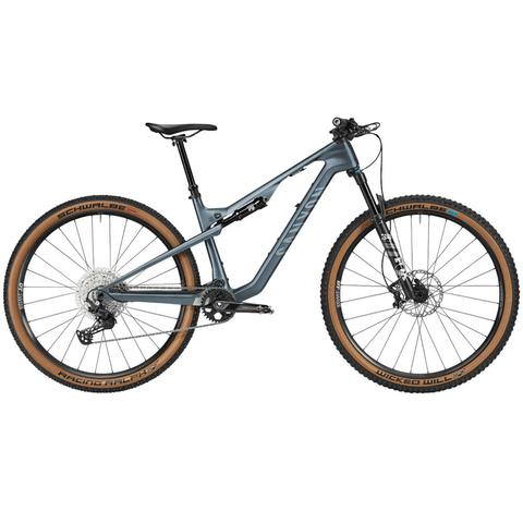 2025 Canyon Lux Trail CF 6 Mountain Bike featuring a lightweight frame wide tires and disc brakes designed for trail riding