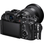 Sony a1 II Mirrorless Camera featuring a large LCD screen several dials and buttons and a lens attached to the front