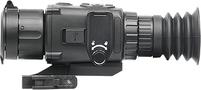 A refurbished AGM Global Vision Rattler TS35-640 thermal scope featuring a cylindrical body with a lens on one end and control buttons along the side