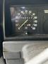 Close-up of the dashboard of a 1978 Volvo 244 showing the speedometer with the needle positioned around 10 mph and an odometer reading of 108624 miles