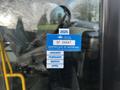2017 Chevrolet Express with a blue certificate of approval sticker displaying expiry date and months listed as January February March April