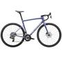 2024 Specialized Tarmac SL8 Expert Road Bike featuring a lightweight frame aerodynamic design and disc brakes with sleek blue and white color scheme