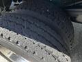 Close-up of a 2015 RAM 5500 tire showing tread patterns and rubber surface details
