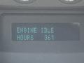 Display screen of a 2016 Ford F-550 showing engine idle status and total idle hours as 361