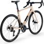 2026 BMC Roadmachine ONE bicycle with a sleek beige frame carbon handlebars and disc brakes designed for road cycling