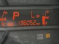 Dashboard display of a 2018 Hino 195 showing odometer reading of 136052 km along with indicators for parking, fuel level, and DEF level