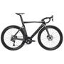 A 2024 Bianchi Oltre Comp Ultegra Di2 road bike featuring a sleek carbon frame aerodynamic design and high-performance components