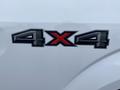 Close-up of a 4x4 emblem on a white 2019 Ford F-150