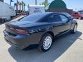 A black 2019 Dodge Charger parked with a sleek design featuring a rear spoiler and distinctive taillights with the Dodge emblem