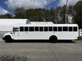 2022 Blue Bird BB Conventional school bus painted white with black wheels and multiple windows along its side