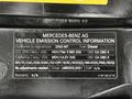 2020 Mercedes-Benz Sprinter vehicle emission control information label listing emission standards and compliance details