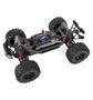 Traxxas X-Maxx 8S 4WD Brushless RTR Monster Truck Solar Flare model with large tires and a detailed chassis  equipped with a 2.4GHz TQi Radio and TSM technology