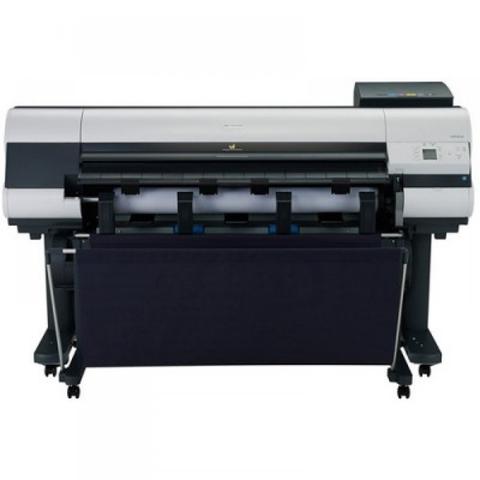 Canon Image PROGRAF IPF840 Large Format Printer with multiple ink cartridges and a roll holder for printing large graphics and documents