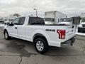 A 2017 Ford F-150 in white with a crew cab and 4x4 badge parked on a paved surface