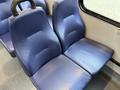 Two blue upholstered seats with a textured pattern designed for comfort
